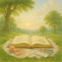 Offline boekenpicnic / Offline book picnic 🌿📚🎨🧶