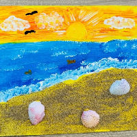 Workshop: Maak een strandschilderij