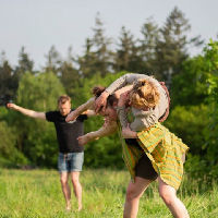 Contact improvisation dance