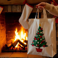 BiebLab Naaldwijk: Zelf je kersttasje bedrukken