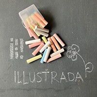 Stoepkrijtwedstrijd Illustrada