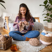 Workshop Haken & Breien met Schapenwol