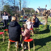 Voorleespret op de kinderboerderij
