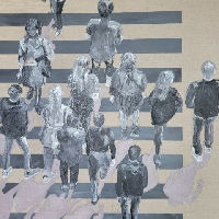Expositie Zebrapaden: schilderijen Gera Leenman