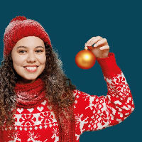 Kerstballen stippen