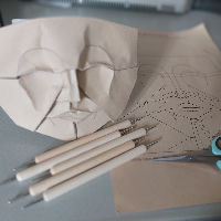 Origami masker vouwen
