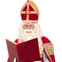 Sinterklaas leest voor in de Bibliotheek