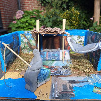 Workshop: Hut bouwen met takken en riet (7+)