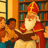 Voorlezen met Sinterklaas