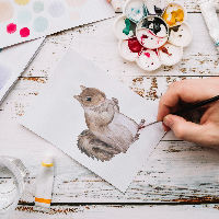 Workshop Watercolour painting for kids (Engelstalig)