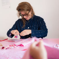 Borduurproject: Rooskleurige Gespreksstof