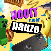Nooit meer pauze!