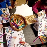 Bordspel familie-event