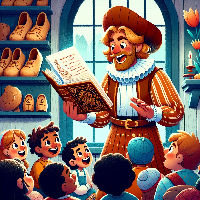 VoorleesPiet in de bieb Voorschoten