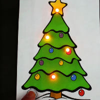 Workshop lichtgevende kerstkaart maken