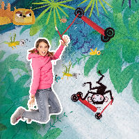 Kleine Aap tussen de boeken met Charlotte (2+)