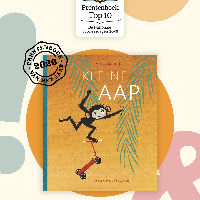 Voorleesmoment uit het prentenboek van het jaar 'Kleine Aap'