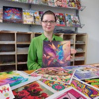 Diamond Painting in de bieb