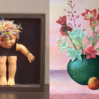 Expositie Judith Majoor en Hans Essink: Kleurrijke schilderijen en vrolijke objecten in de bieb