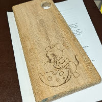 Maakplaats: snijplank graveren