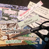 Poëzie knipselkunst ‘mijn generatie’