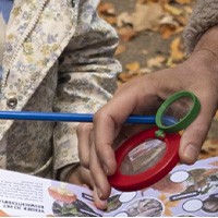 Kruin en de kinderen ontdekken het Stadsbos013