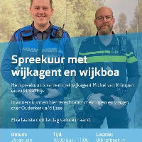 Wijkagent en BOA spreekuur Ouderkerk