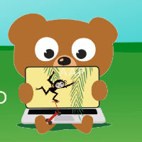 Kleine Aap op het grote scherm!