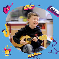 Ukulele les (Kindermuziekweek)